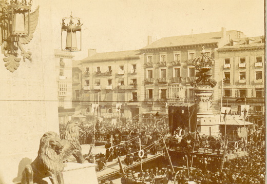1900  zaragoza jura de bandera visita de alfonso xiii iii